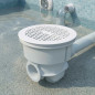 Bonde de piscine Norm | Grille plate | Blanche | Anti-vortex | Pour piscines en béton Bonde de piscine Norm | Grille plate | Blanche | Anti-vortex | Pour piscines en béton