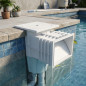 Skimmer para Piscina 15 L | Boca Standard con Tapa Cuadrada a Presión | Compatible Piscinas de Hormigón