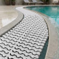 Modulares Poolgitter mit Überlaufrinne | Querdesign 295 x 35 mm | Weiß Modulares Poolgitter mit Überlaufrinne | Querdesign 295 x 35 mm | Weiß