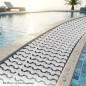 Grille de piscine modulaire avec canal de trop-plein | Modèle transversal 295 x 35 mm | Blanche Grille de piscine modulaire avec canal de trop-plein | Modèle transversal 295 x 35 mm | Blanche