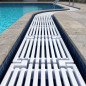 Überlaufrost für Infinity-Pools | Höhe 24 mm, Breite 345 mm | Überlaufrinne | Externer Ablauf