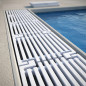 Grelha longitudinal | Altura 24 mm, Largura 295 mm | Para piscinas com canal de transbordamento Grelha longitudinal | Altura 24 mm, Largura 295 mm | Para piscinas com canal de transbordamento