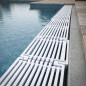 Überlaufrost für Infinity-Pools | Höhe 24 mm, Breite 195 mm | Überlaufrinne | Externer Ablauf