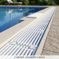 Überlaufrost für Infinity-Pools | Höhe 24 mm, Breite 195 mm | Überlaufrinne | Externer Ablauf