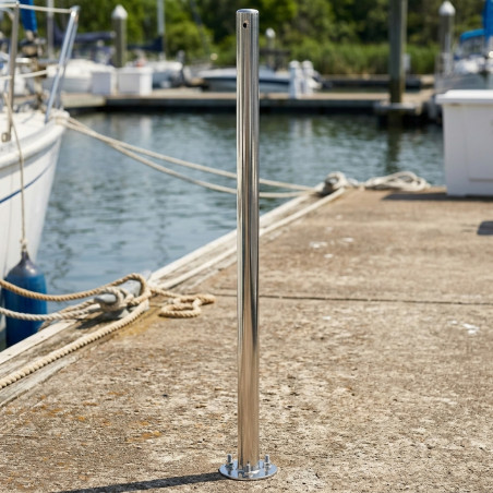 Soporte para Aro Salvavidas 100 cm Acero Inoxidable