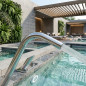 Canhão de água circular para piscina | Aço inoxidável AISI-316 polido | Fonte de água para SPA Canhão de água circular para piscina | Aço inoxidável AISI-316 polido | Fonte de água para SPA