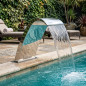 Rideau d'eau de luxe pour piscine, 0,9 m de haut | Design élégant et durable | Fontaine pour spa Rideau d'eau de luxe pour piscine, 0,9 m de haut | Design élégant et durable | Fontaine pour spa