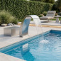 Rideau d'eau de luxe pour piscine, 0,9 m de haut | Design élégant et durable | Fontaine pour spa Rideau d'eau de luxe pour piscine, 0,9 m de haut | Design élégant et durable | Fontaine pour spa