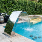 Cortina d'água de luxo para piscina com 0,9 m de altura | Design elegante e durável | Elemento aquático para SPA