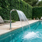 Cortina de água decorativa para piscinas | 1,2 m de altura | 340 mm de largura | Elemento de água para spa