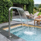 Dekorativer Wasservorhang für Schwimmbecken 1,2 m hoch und 340 mm breit. Dekorativer Wasservorhang für Schwimmbecken 1,2 m hoch und 340 mm breit.