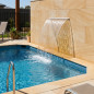 Wasserfall für Schwimmbecken, Wandmontage | 1200 mm breit | Wasserspiel für Spa