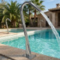 Canon à eau circulaire pour piscine | Acier inoxydable AISI-316 | 5 m³/h | Fontaine pour spa