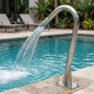 Cannone ad acqua a bocca piatta per piscina | Acciaio inox AISI-304 | 15 m³/h | Fontana per SPA