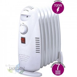 Radiador de aceite 700W 7 elementos de calor, bajo consumo