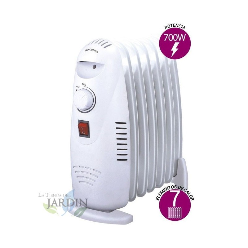 700W oil cooler with 7 heating elements, low consumption 700W oil cooler with 7 heating elements, low consumption