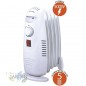Radiatore a Olio 500W Riscaldamento Elettrico 5 Elementi. Termostato Regolabile, Basso consumo