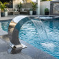 Cascata para Piscina Residencial | Largura 350 mm | Aço Inoxidável AISI-316 | Elemento Aquático para SPA Cascata para Piscina Residencial | Largura 350 mm | Aço Inoxidável AISI-316 | Elemento Aquático para SPA