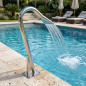 Canhão de água de boca plana para piscinas de água salgada | Aço inoxidável AISI-316 | 15 m³/h | Fonte de água para SPA Canhão de água de boca plana para piscinas de água salgada | Aço inoxidável AISI-316 | 15 m³/h | Fonte de água para SPA