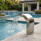 Cascade pour piscines | Largeur 350 mm | Acier inoxydable AISI-304 | Rideau d'eau pour spa Cascade pour piscines | Largeur 350 mm | Acier inoxydable AISI-304 | Rideau d'eau pour spa