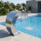 Cascata para piscina residencial | 500 mm de largura | Aço inoxidável AISI-316 | Elemento aquático para SPA Cascata para piscina residencial | 500 mm de largura | Aço inoxidável AISI-316 | Elemento aquático para SPA