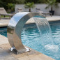 Cascada de Agua para Piscina Residencial | Ancho 350 mm | Acero Inoxidable AISI-316 | Juego de Agua para SPA