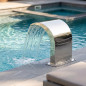 Cascade pour piscines | Largeur : 500 mm | Acier inoxydable AISI-304 | Rideau d'eau pour spa