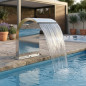 Cascata per piscine | Larghezza 500 mm | Acciaio inox AISI-304 | Cortina d'acqua per SPA Cascata per piscine | Larghezza 500 mm | Acciaio inox AISI-304 | Cortina d'acqua per SPA