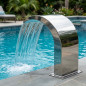 Cascada de Agua para Piscinas | Ancho 350 mm | Acero Inoxidable AISI-304 | Cortina de Agua para SPA