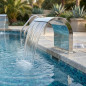 Cascada de Agua para Piscinas | Ancho 350 mm | Acero Inoxidable AISI-304 | Cortina de Agua para SPA