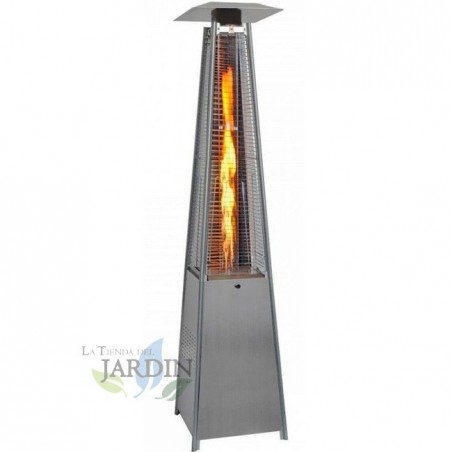 Pyramid outdoor stove for restaurants and terraces