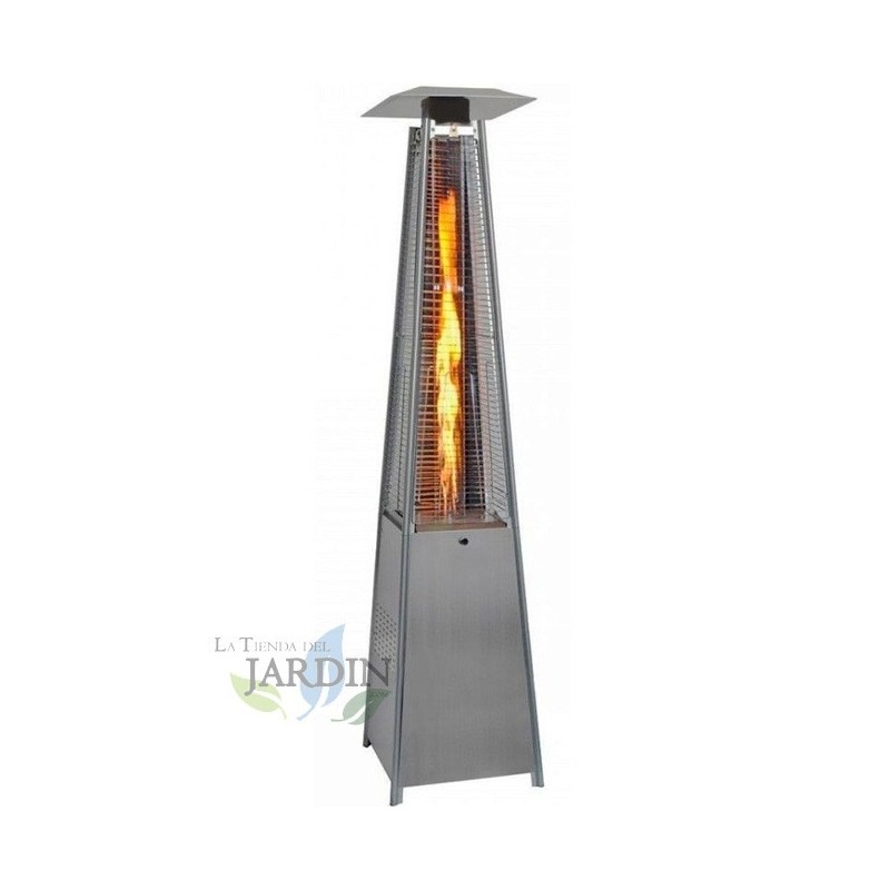 Pyramid outdoor heater for restaurants and terraces