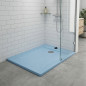 Classic rectangular shower tray with Ø43 anchor, dimensions 100 x 80 cm.