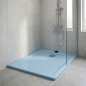 Classic rectangular shower tray with Ø43 anchor, dimensions 100 x 80 cm.
