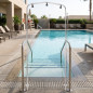 Tunnel doccia d'ingresso per piscina con 5 getti | Acciaio inossidabile | Doccia per piscina resistente