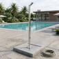Shower Equipped with 1 Shower Head and Foot Wash | Stainless Steel | Efficient Shower for Swimming Pools