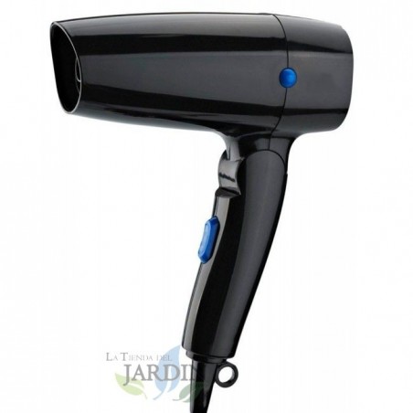Secador de cabelo de viagem de 1200 W, 2 velocidades e 2 temperaturas - compacto e eficaz para viagens
