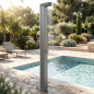 Angel Solar Shower Made of Gray Aluminum | Efficient Solar Shower | Pool Accessories