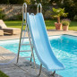 Tobogán para Piscina Recto 1,8 m | Tobogán Profesional para Piscina Residencial | Tobogán de Poliester Tobogán para Piscina Recto 1,8 m | Tobogán Profesional para Piscina Residencial | Tobogán de Poliester