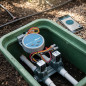 Centralina di irrigazione a batteria Hunter NODE-BT-200 | Controllo automatico di 2 zone di irrigazione | Alimentazione a 9V | P