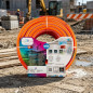 Tuyau de travail NTS 25 mm x 50 m | Haute visibilité et grande durabilité pour la construction | Tuyau professionnel