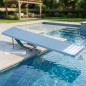 Cama elástica de molas para piscinas | Comprimento 1,80 m | Largura 0,40 m | Cama elástica resistente | Acessórios para piscina