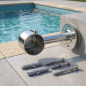 Soporte Recto con Extremo Tapado para Pasamanos Ø 43 mm | Acero Inoxidable | Accesorios de Piscina