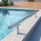 Straight Handrail for Swimming Pools | 1 Meter | One End Covered and One End Open | Stainless Steel Handrail Straight Handrail for Swimming Pools | 1 Meter | One End Covered and One End Open | Stainless Steel Handrail
