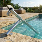 Straight Handrail for Swimming Pools | 1 Meter | One End Covered and One End Open | Stainless Steel Handrail Straight Handrail for Swimming Pools | 1 Meter | One End Covered and One End Open | Stainless Steel Handrail