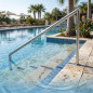 Rambarde droite pour piscines 1 mètre | Extrémités ouvertes | Rambarde en acier inoxydable Rambarde droite pour piscines 1 mètre | Extrémités ouvertes | Rambarde en acier inoxydable