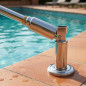 Ancrage articulé sans plaque | Installation boulonnée pour échelles de piscine | Accessoire robuste