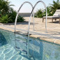 Pool Ladder with Overflow | 4 Steps | Heavy-Duty Ladder | Safe Access to Pools