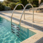 Pool Ladder with Overflow | 3 Steps | Heavy-Duty Ladder | Safe Pool Access