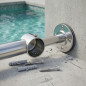 Soporte Recto con Extremo Tapado para Pasamanos Ø 43 mm | Acero Inoxidable | Accesorios de Piscina